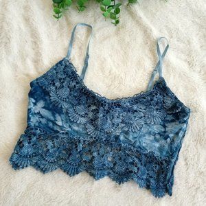 🌷3/15🌷 Forever 21 tie dye lace crop top